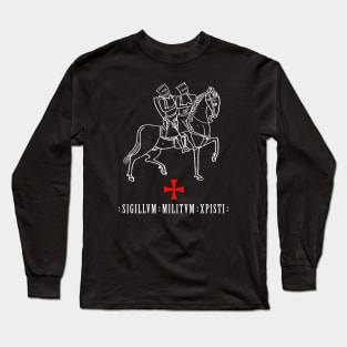 Knights Templar, Christ, Christian Long Sleeve T-Shirt